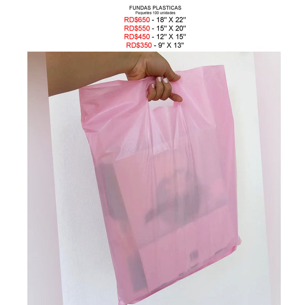 Bolsas plasticas - paquetes 100 unidades